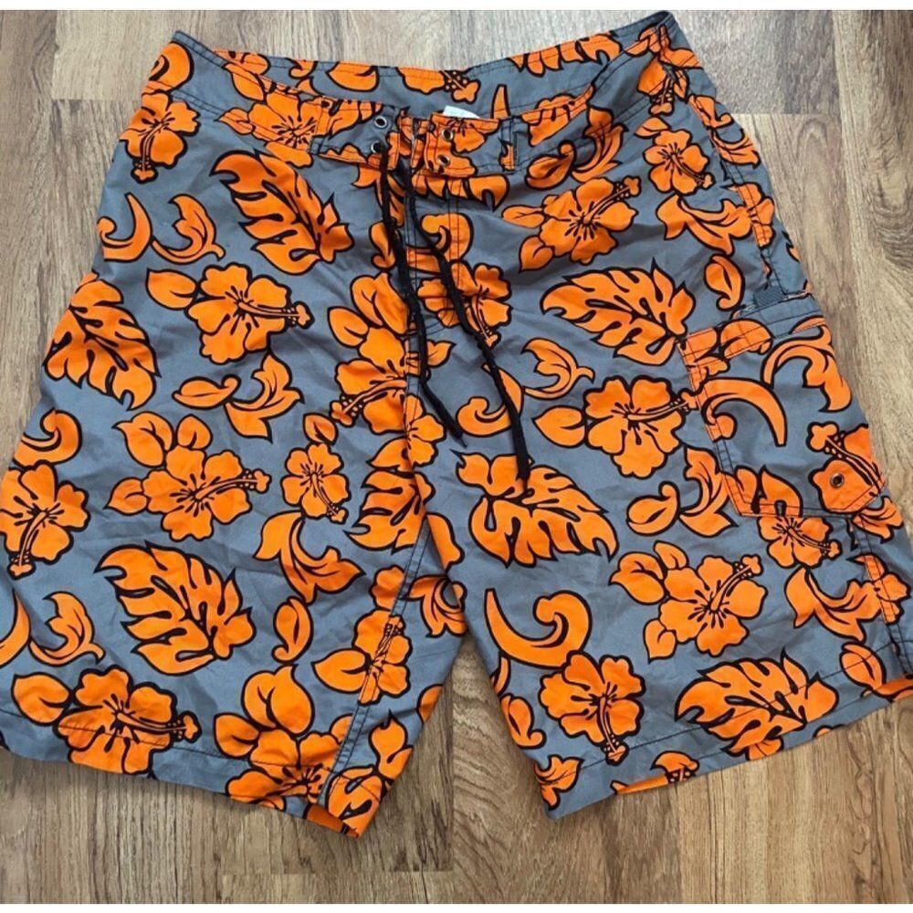 ‎Banana Split USA Mens floral swim trunks